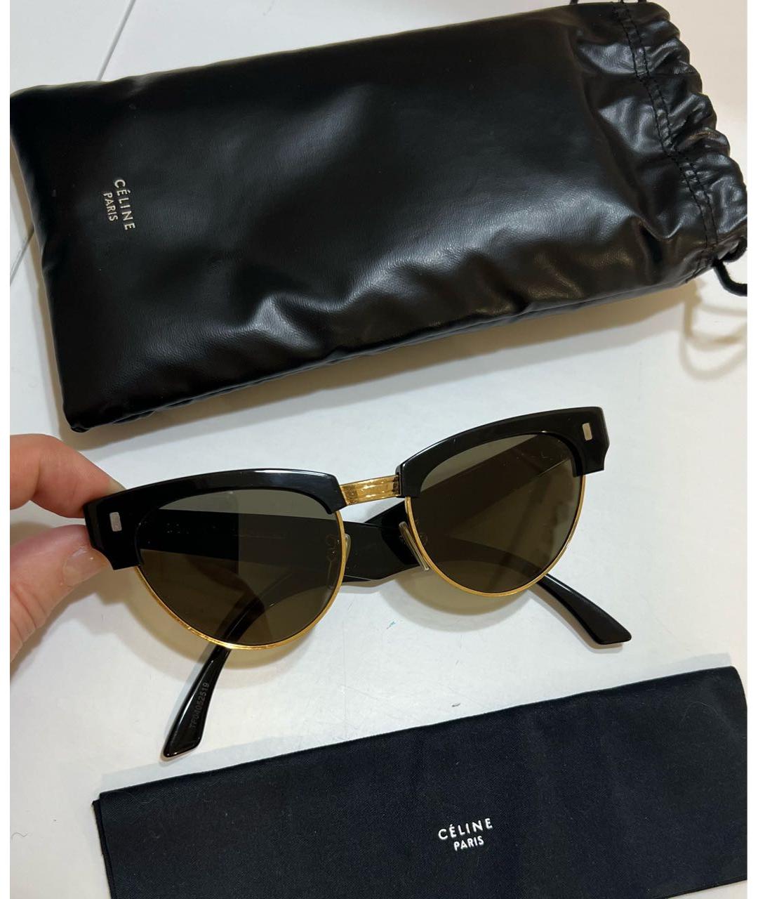 CELINE Черные солнцезащитные очки, фото 4