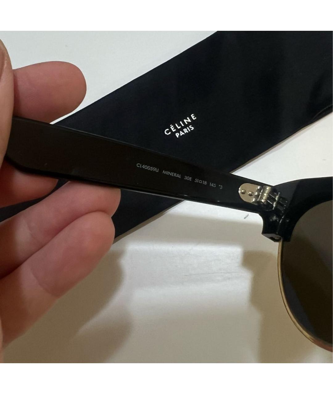 CELINE Черные солнцезащитные очки, фото 3
