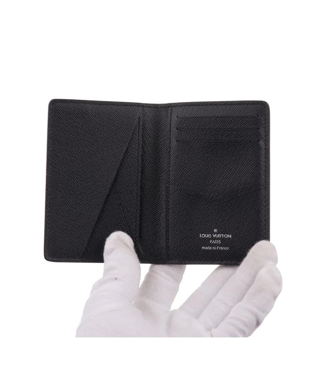 LOUIS VUITTON Темно-синий кожаный кардхолдер, фото 4