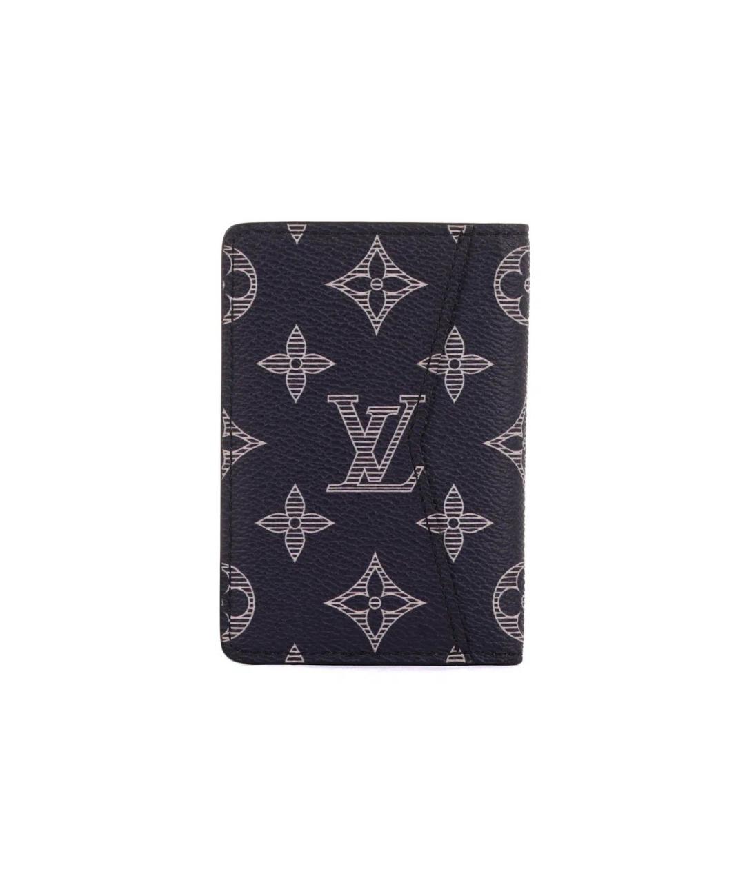 LOUIS VUITTON Темно-синий кожаный кардхолдер, фото 3