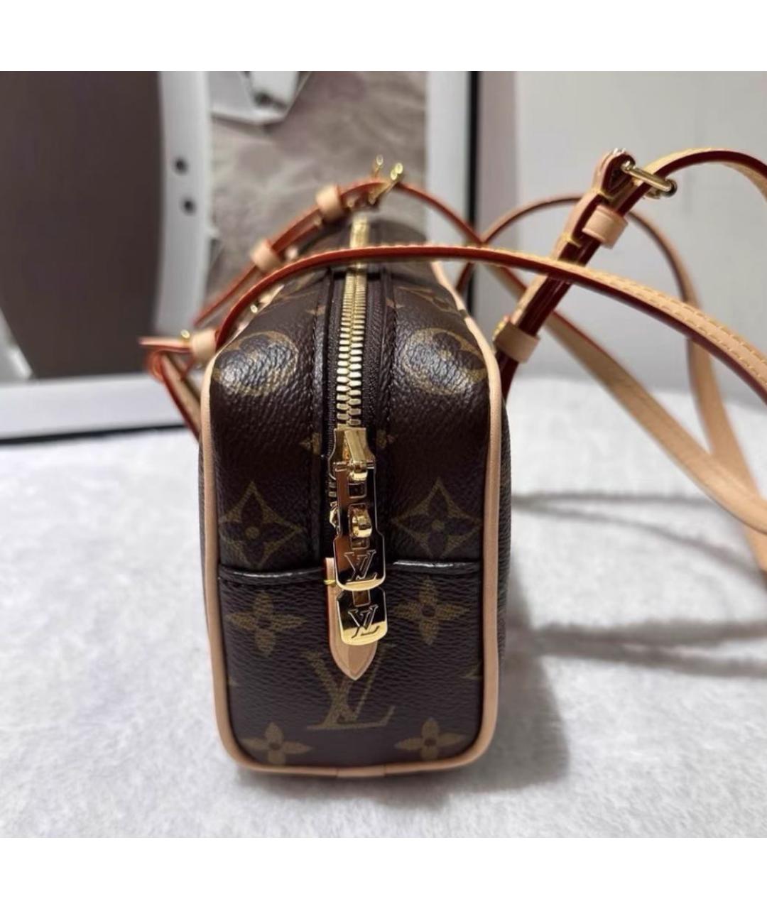 LOUIS VUITTON Коричневая сумка с короткими ручками, фото 4
