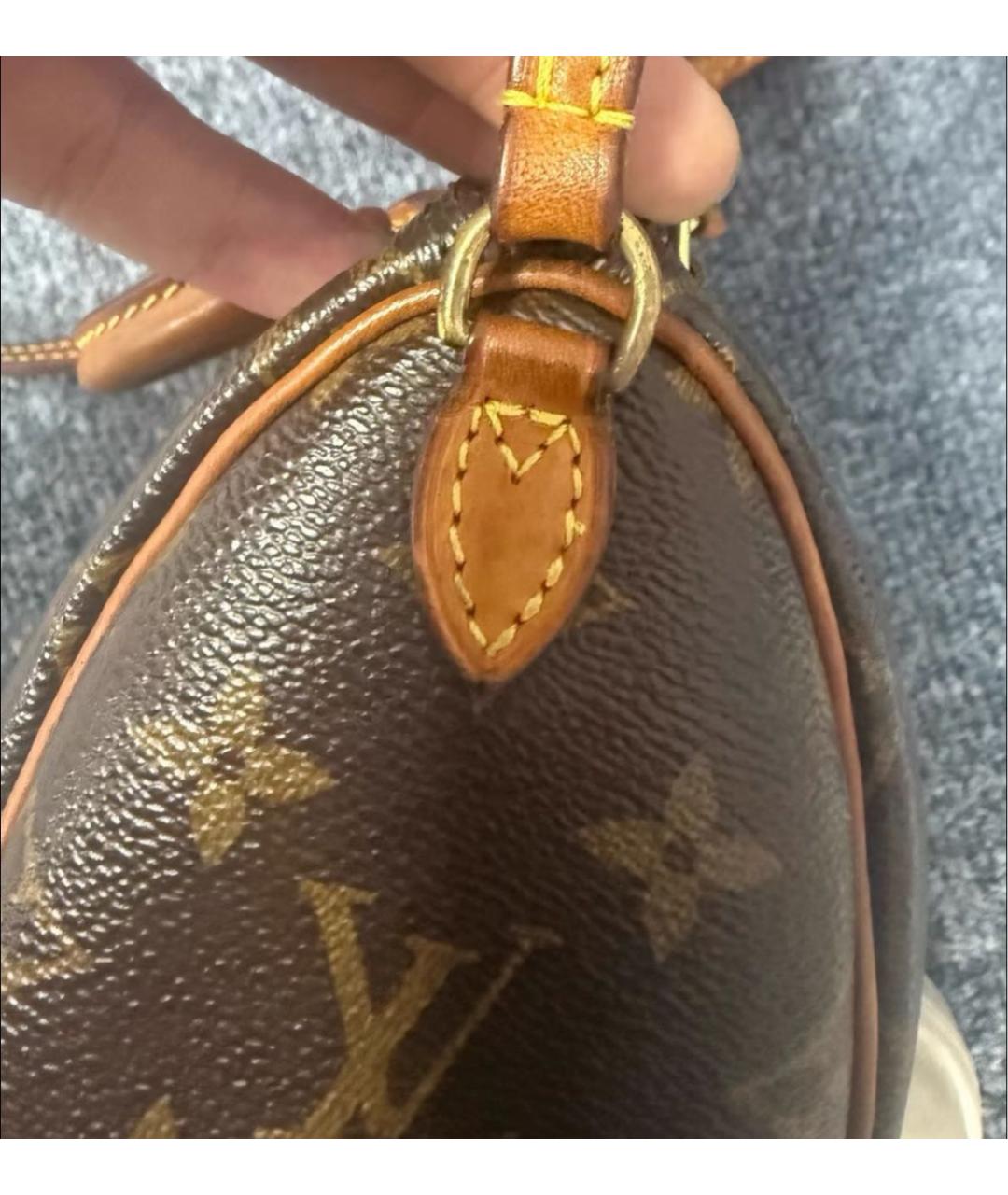 LOUIS VUITTON Коричневая сумка через плечо, фото 4