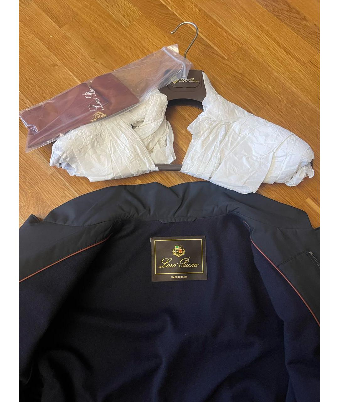 LORO PIANA Черный полиэстеровый тренч / плащ, фото 8