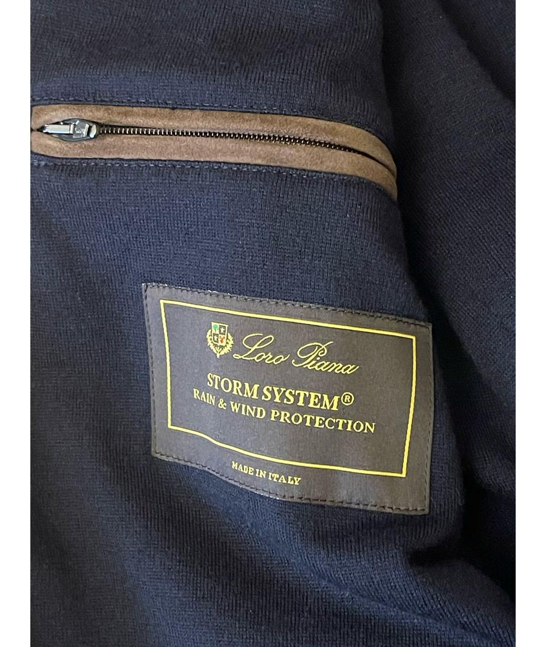 LORO PIANA Черный полиэстеровый тренч / плащ, фото 5