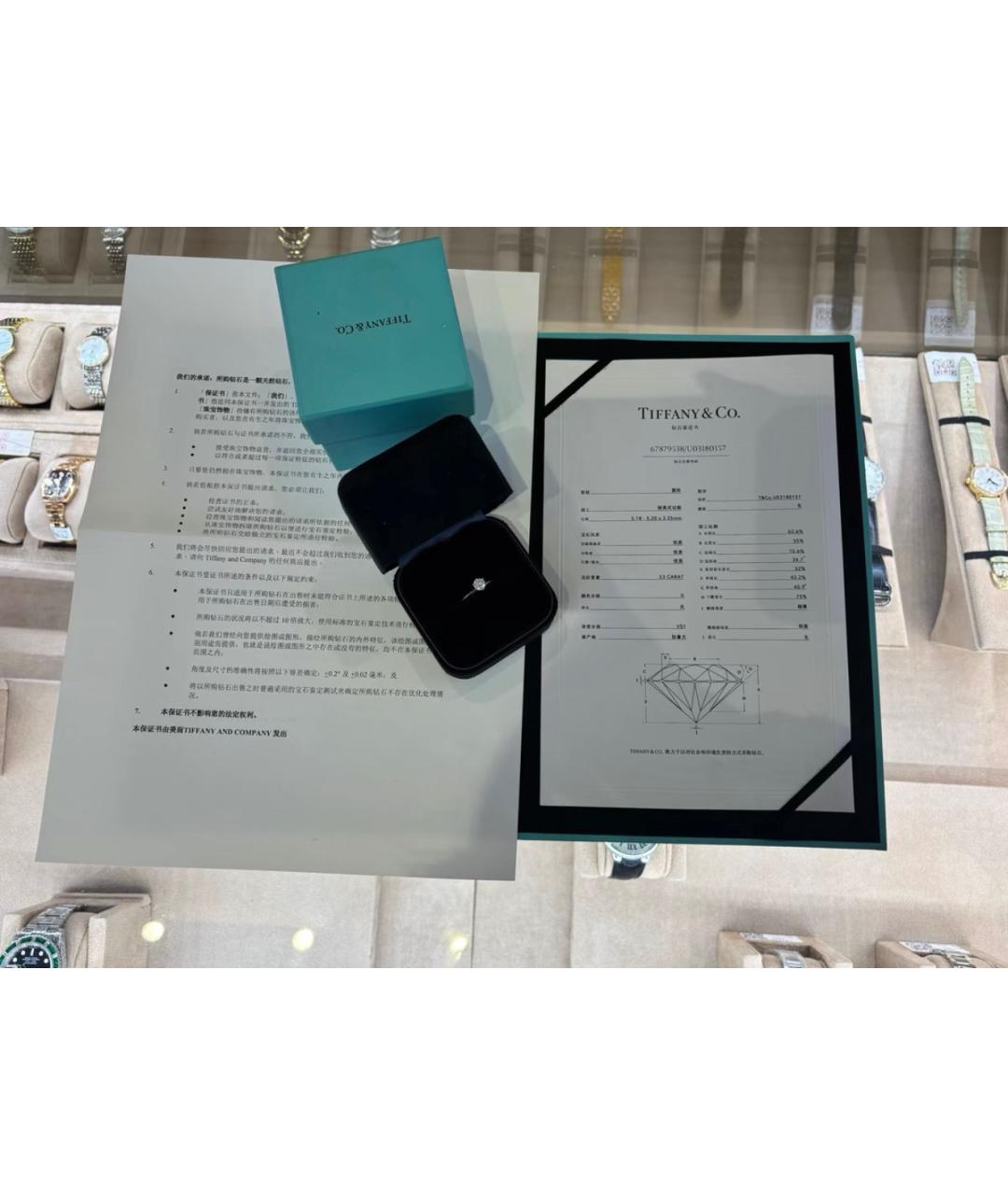 TIFFANY&CO Серебряное платиновое кольцо, фото 6