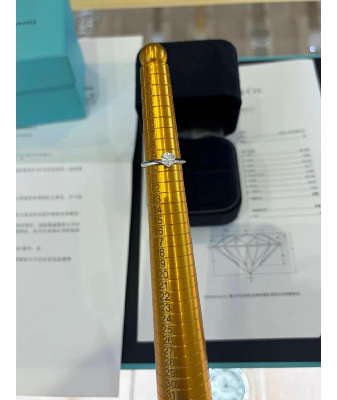 TIFFANY&CO Серебряное платиновое кольцо, фото 4