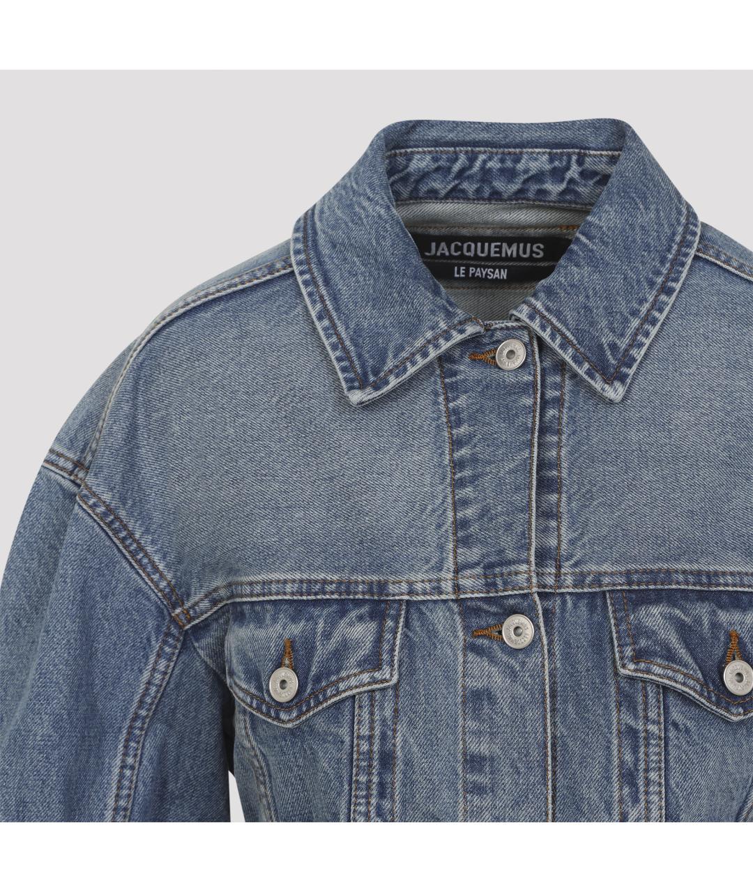 JACQUEMUS Синяя хлопковая куртка, фото 4