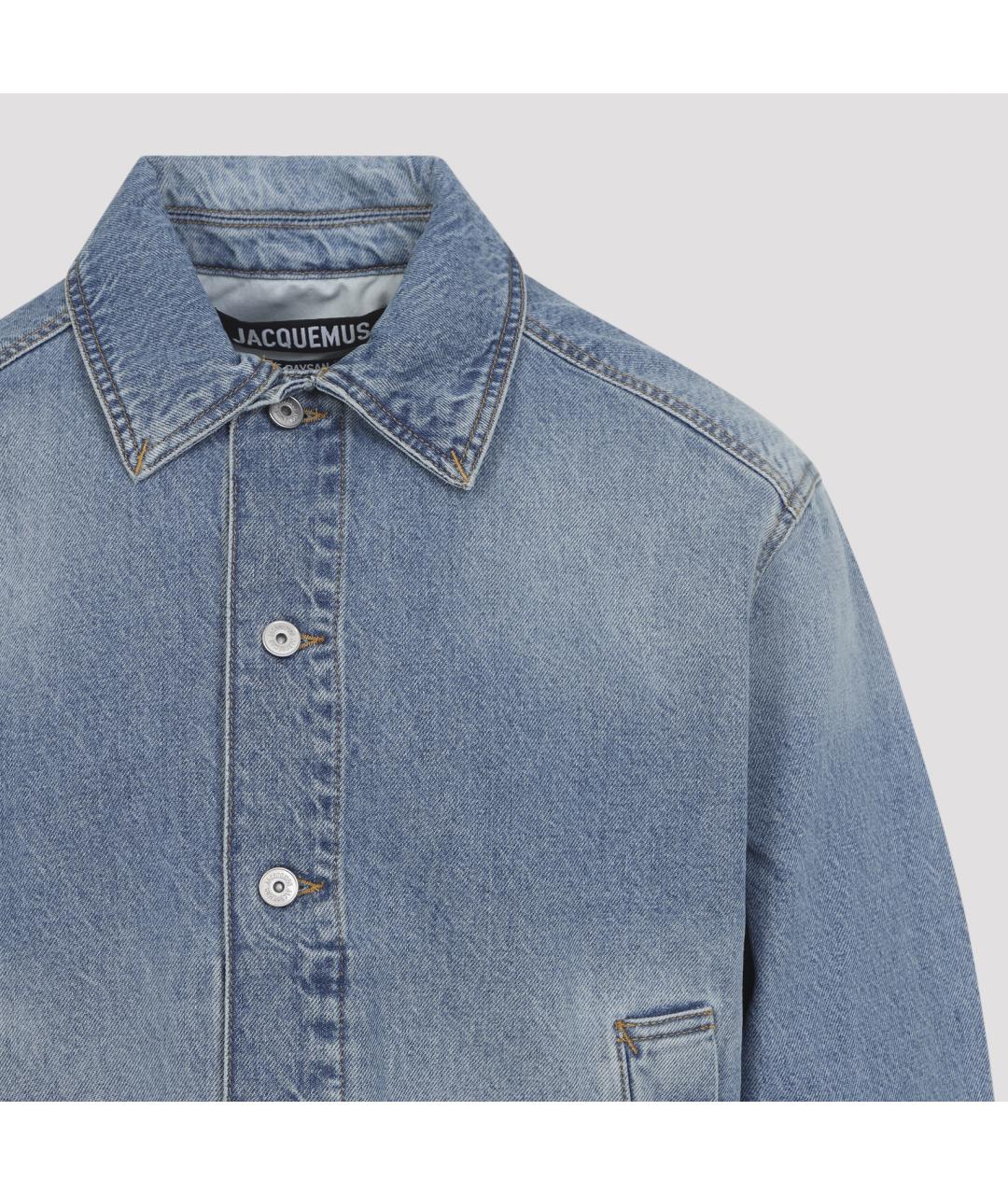 JACQUEMUS Синяя хлопковая куртка, фото 4