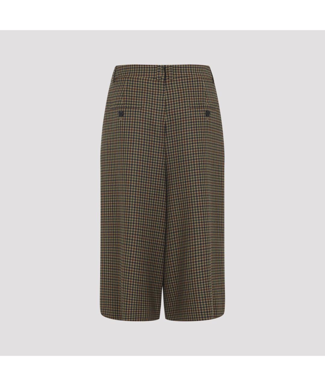 SAINT LAURENT Мульти шерстяные бриджи, фото 3