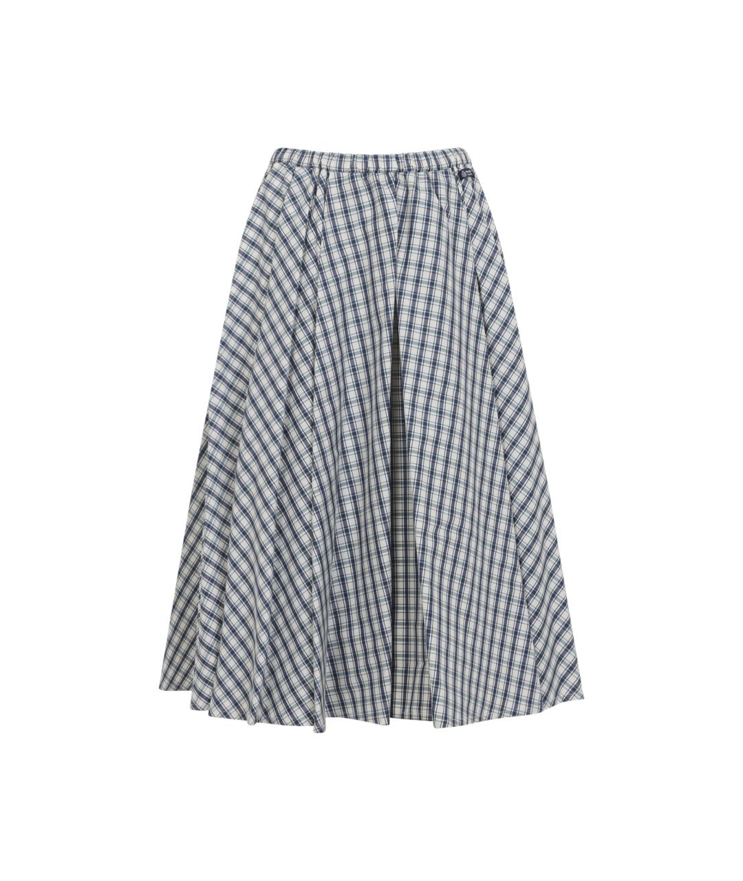 PRADA Бежевая хлопковая юбка миди, фото 1