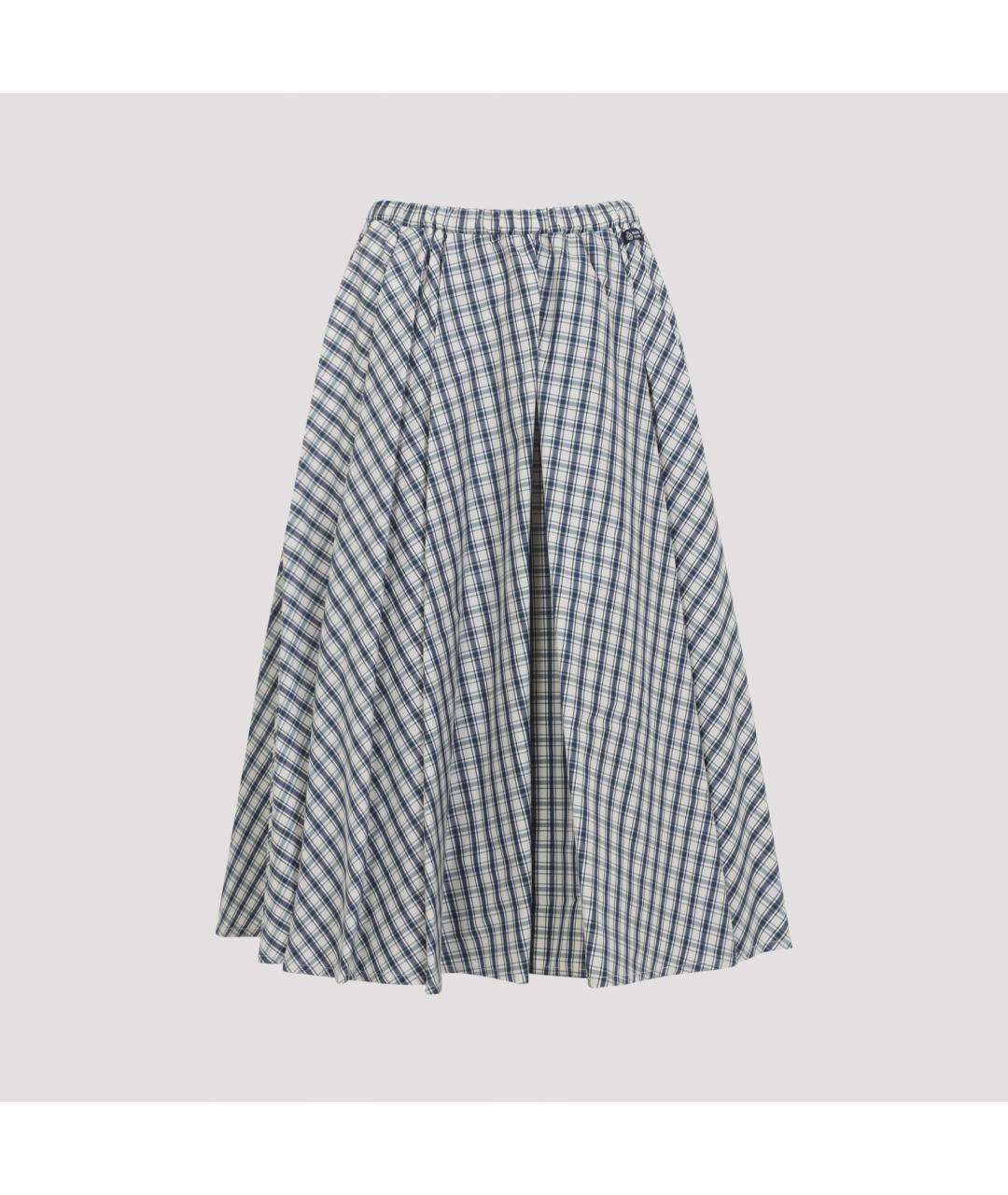 PRADA Бежевая хлопковая юбка миди, фото 2