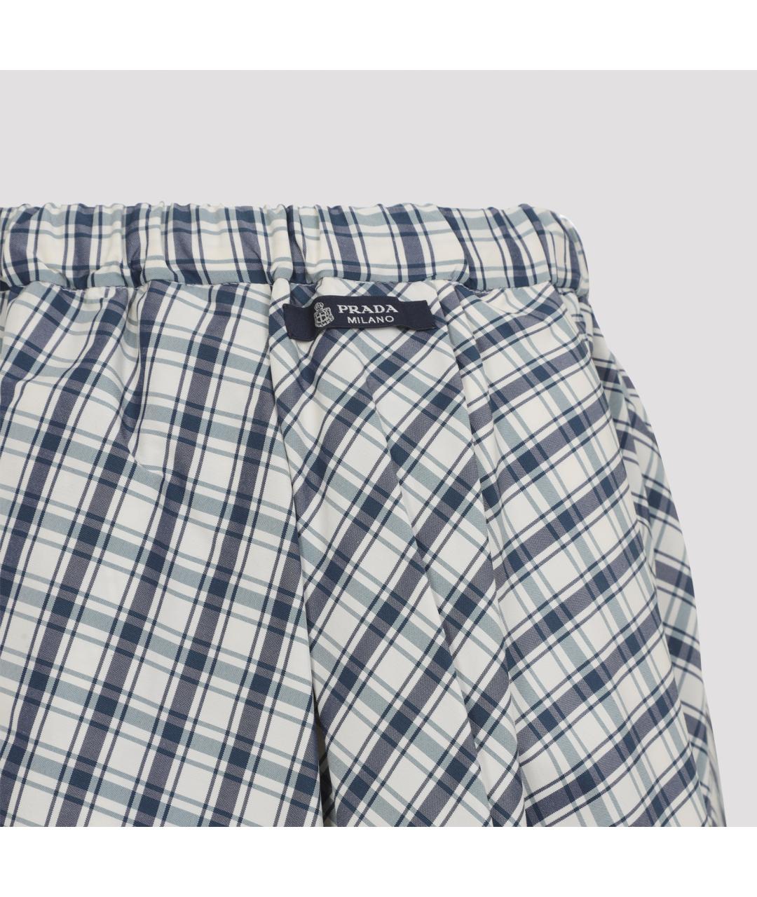 PRADA Бежевая хлопковая юбка миди, фото 4