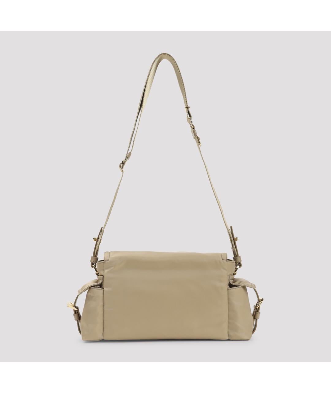 PRADA Бежевая синтетическая сумка тоут, фото 4