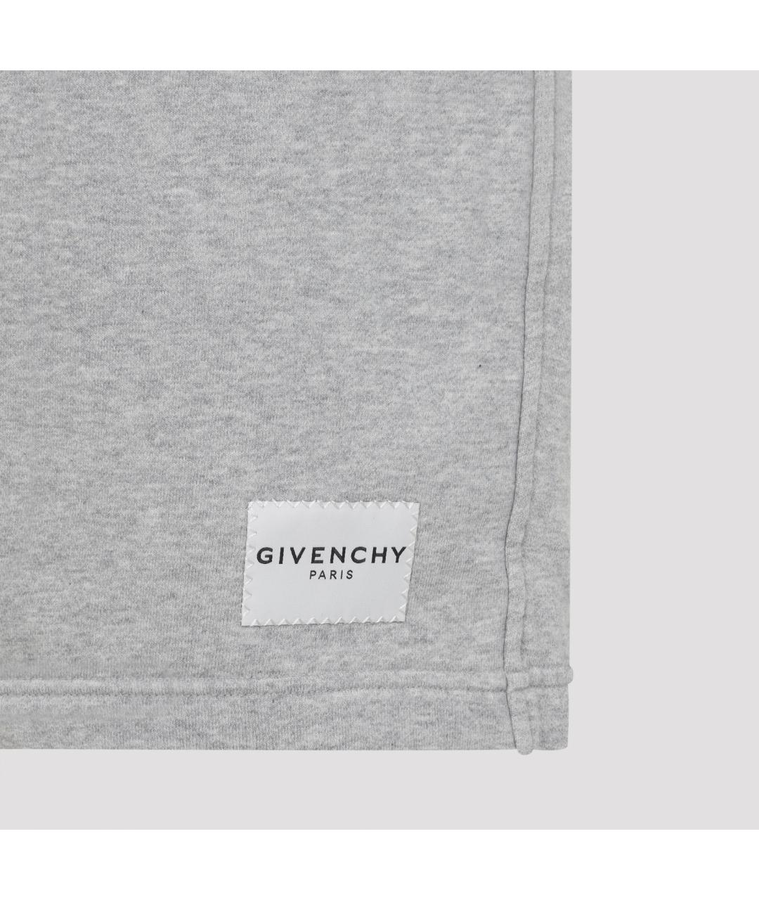 GIVENCHY Серые хлопковые шорты, фото 4