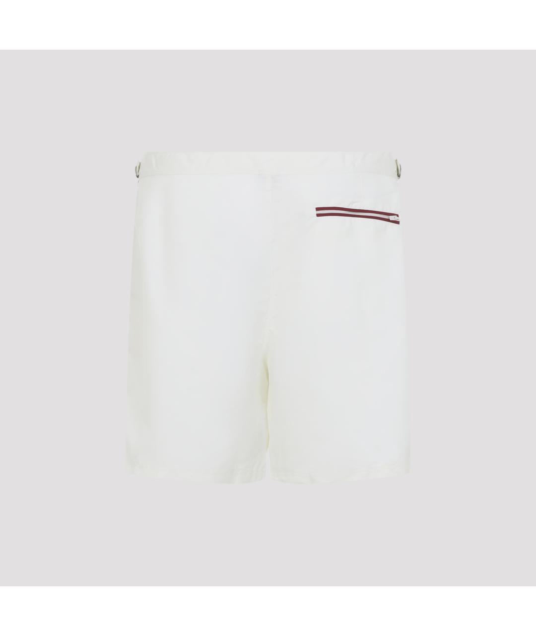 BRUNELLO CUCINELLI Белые полиэстеровые шорты, фото 3