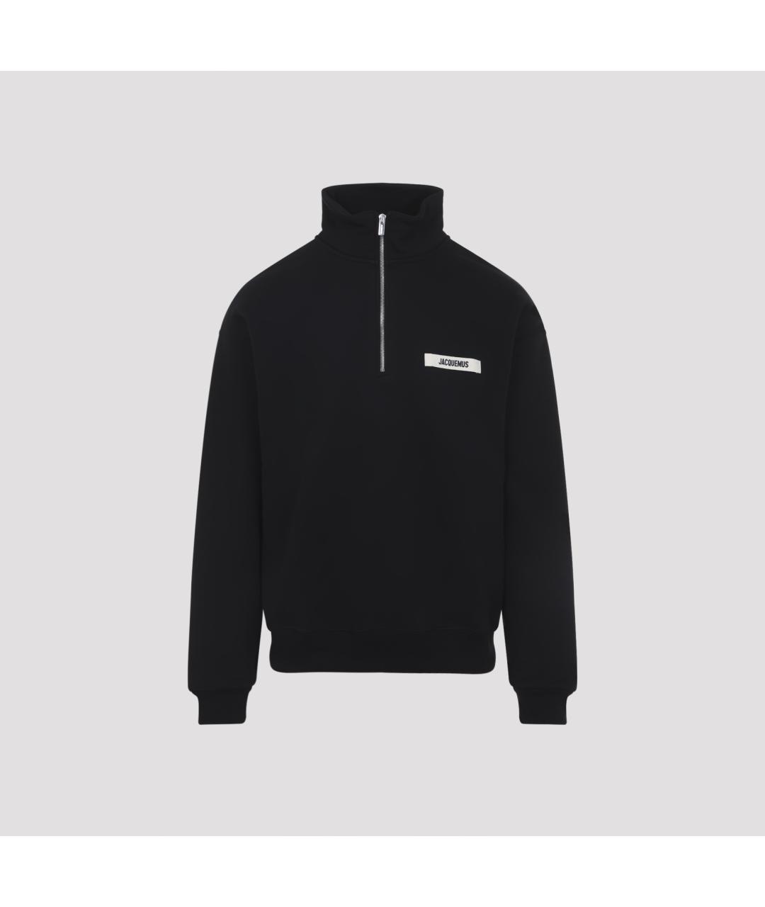 JACQUEMUS Черный хлопковый джемпер / свитер, фото 2