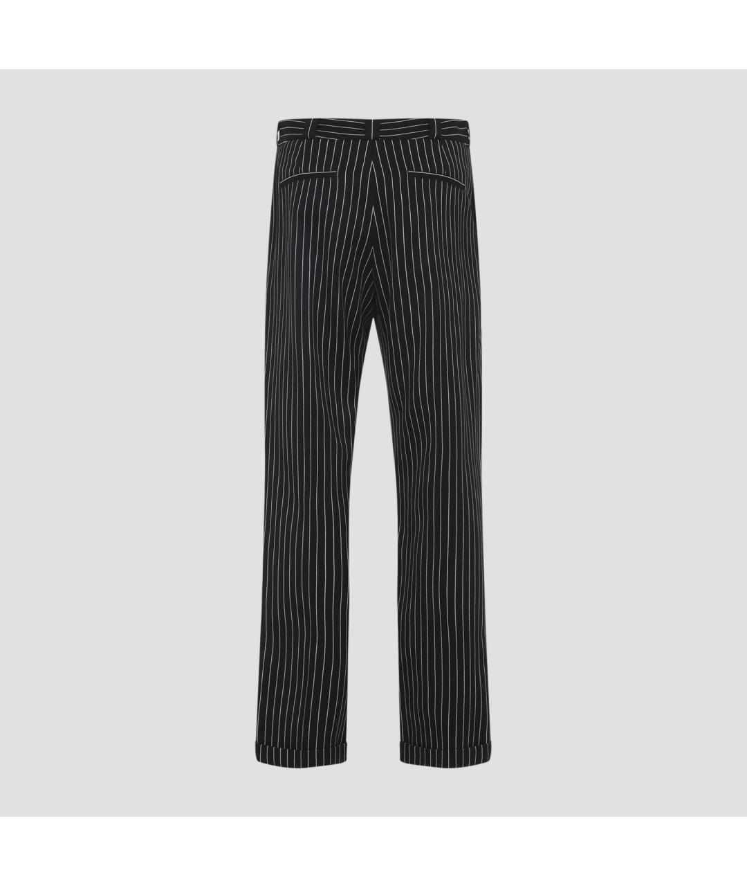 TOM FORD Черные шерстяные прямые брюки, фото 2