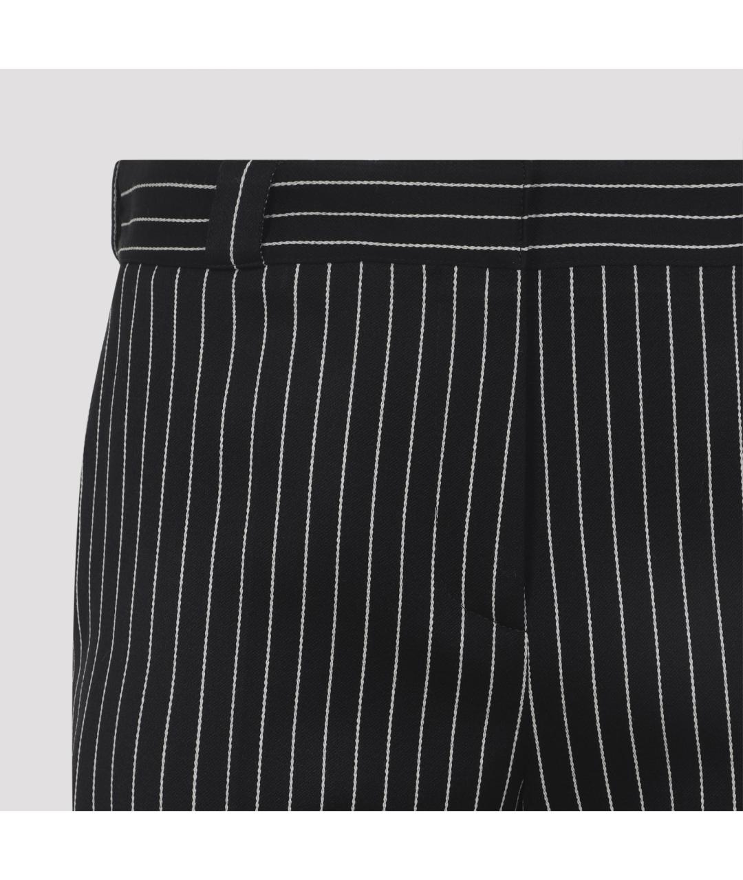 TOM FORD Черные шерстяные прямые брюки, фото 3