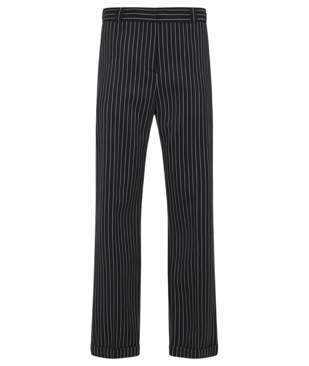 TOM FORD Черные шерстяные прямые брюки, фото 1