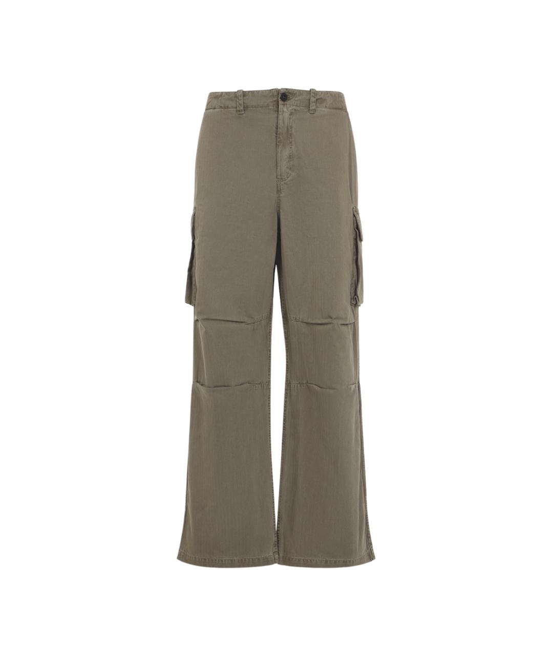 OUR LEGACY Хаки хлопковые повседневные брюки, фото 1