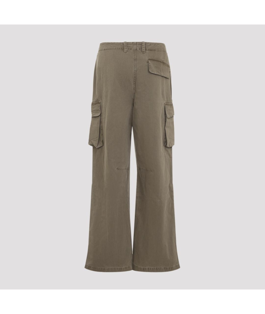 OUR LEGACY Хаки хлопковые повседневные брюки, фото 2