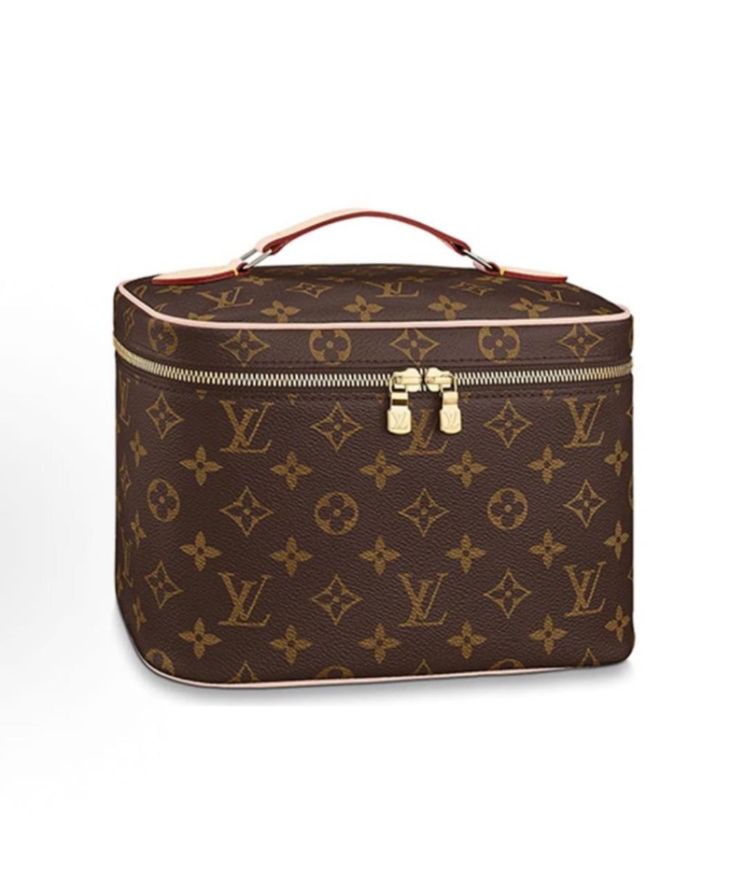 LOUIS VUITTON Коричневая косметичка, фото 5