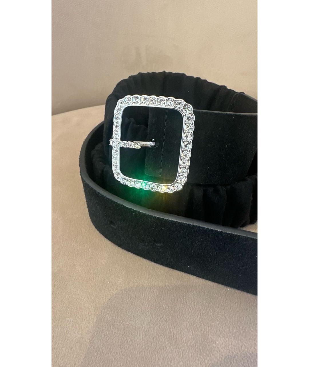 CHANEL Черный замшевый ремень, фото 2