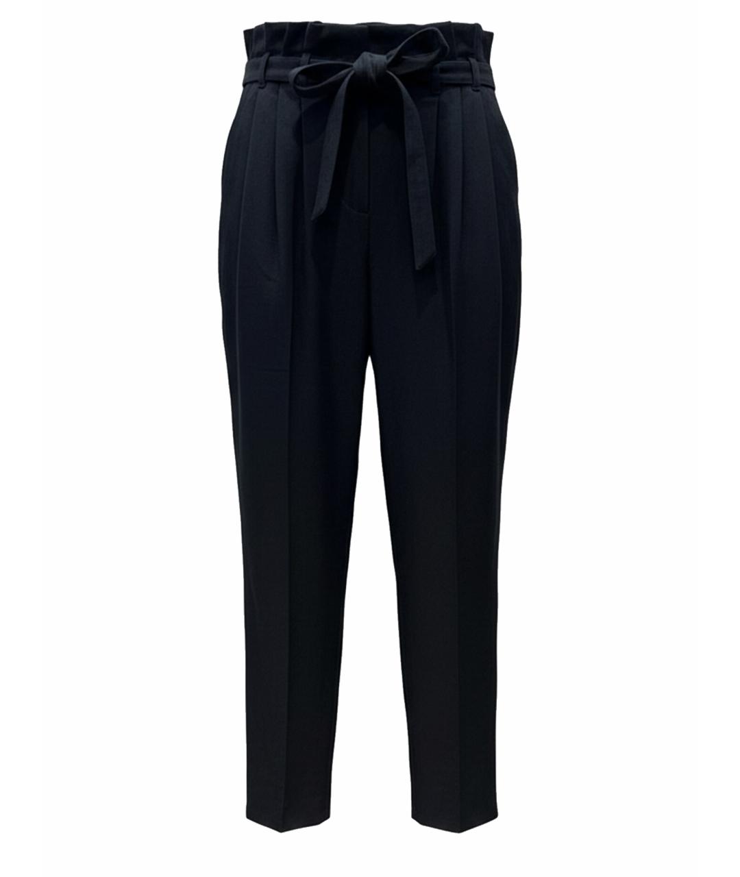 ROBERTO CAVALLI Черные шерстяные брюки узкие, фото 1