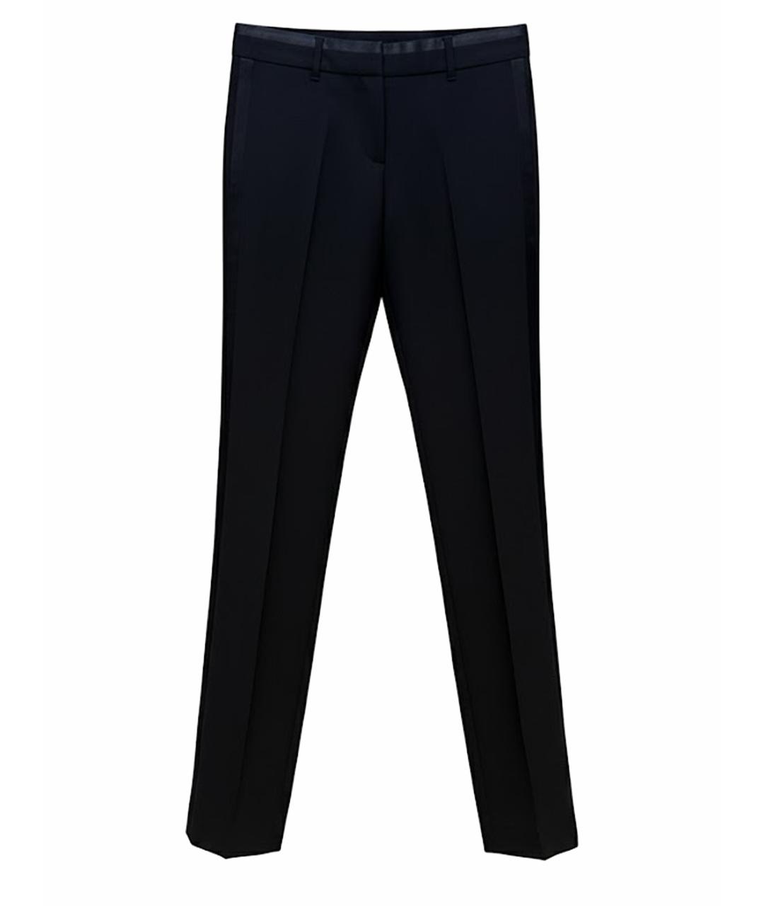 ROBERTO CAVALLI Черные шерстяные брюки узкие, фото 1