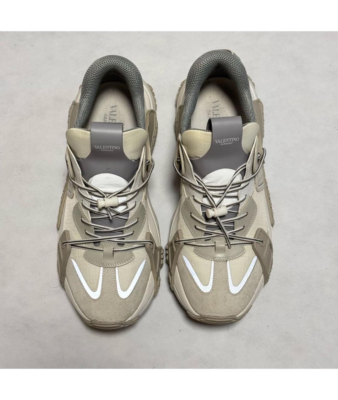 VALENTINO Белые замшевые низкие кроссовки / кеды, фото 2