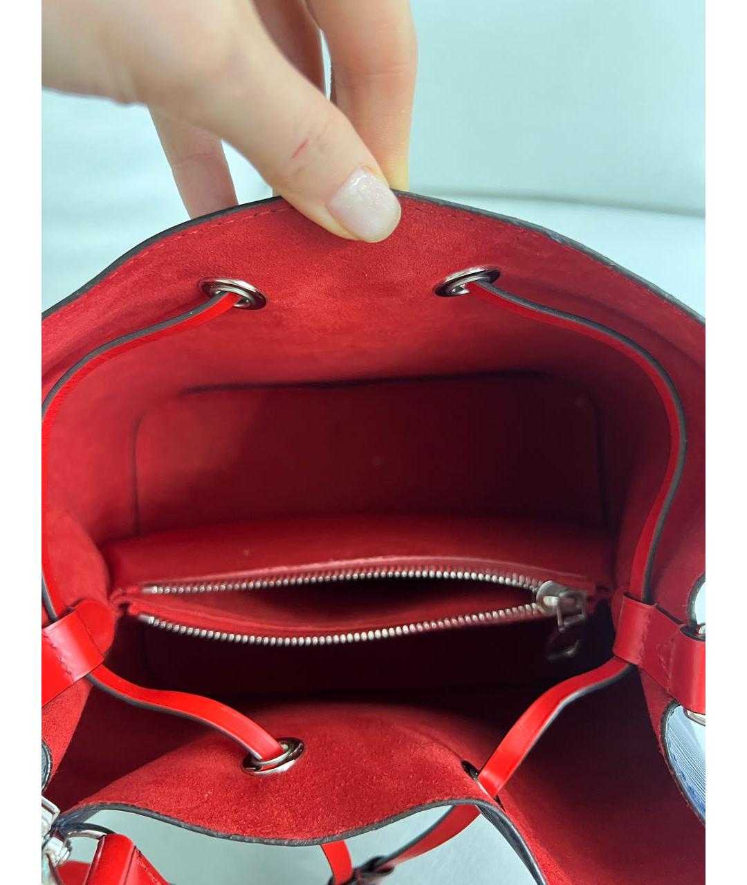 LOUIS VUITTON Темно-синяя кожаная сумка через плечо, фото 4