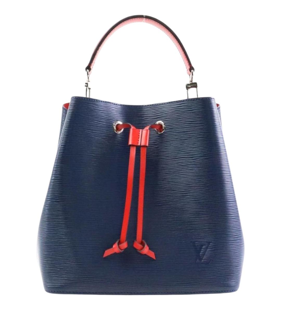 LOUIS VUITTON Темно-синяя кожаная сумка через плечо, фото 1