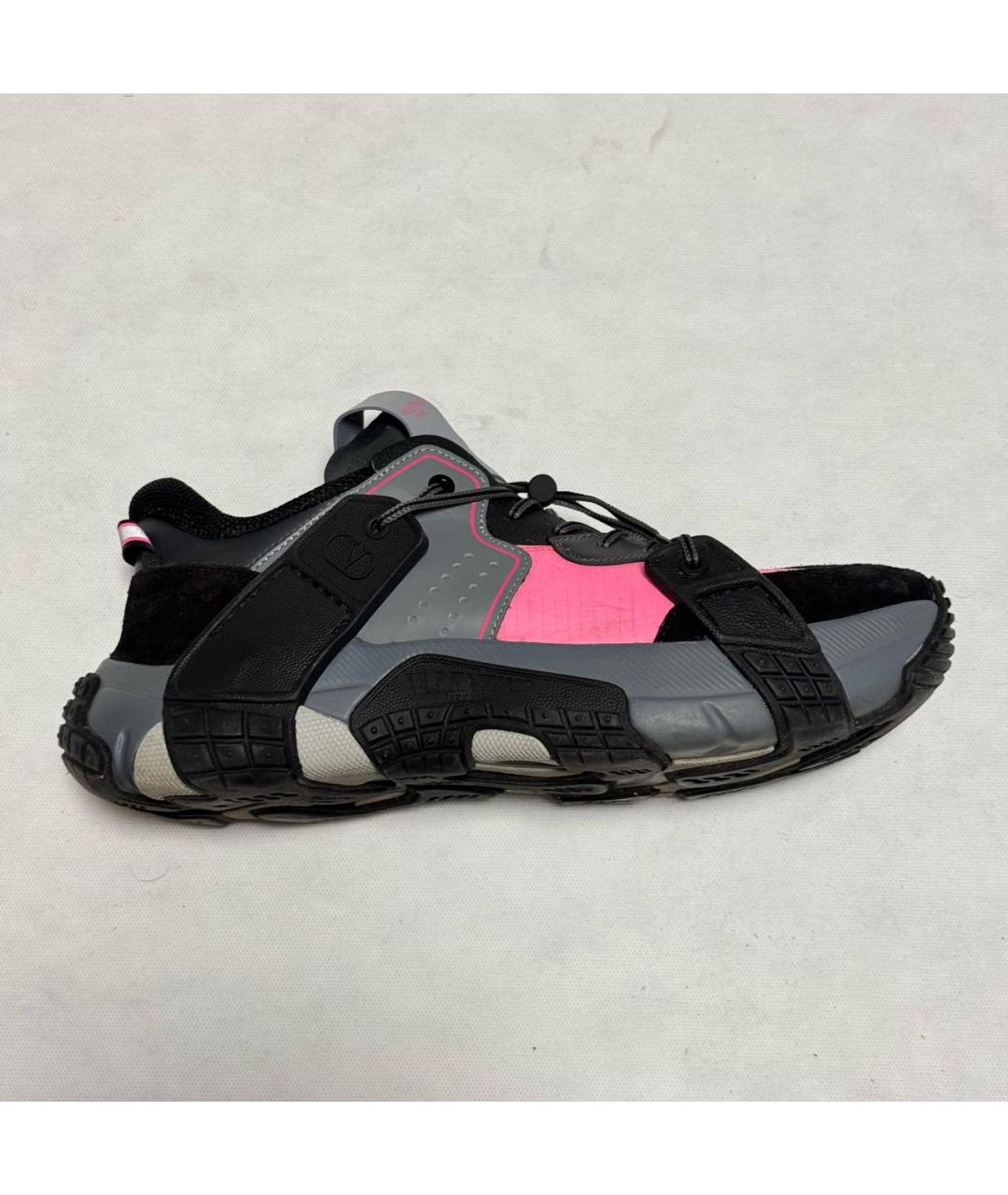 VALENTINO Черные замшевые низкие кроссовки / кеды, фото 4