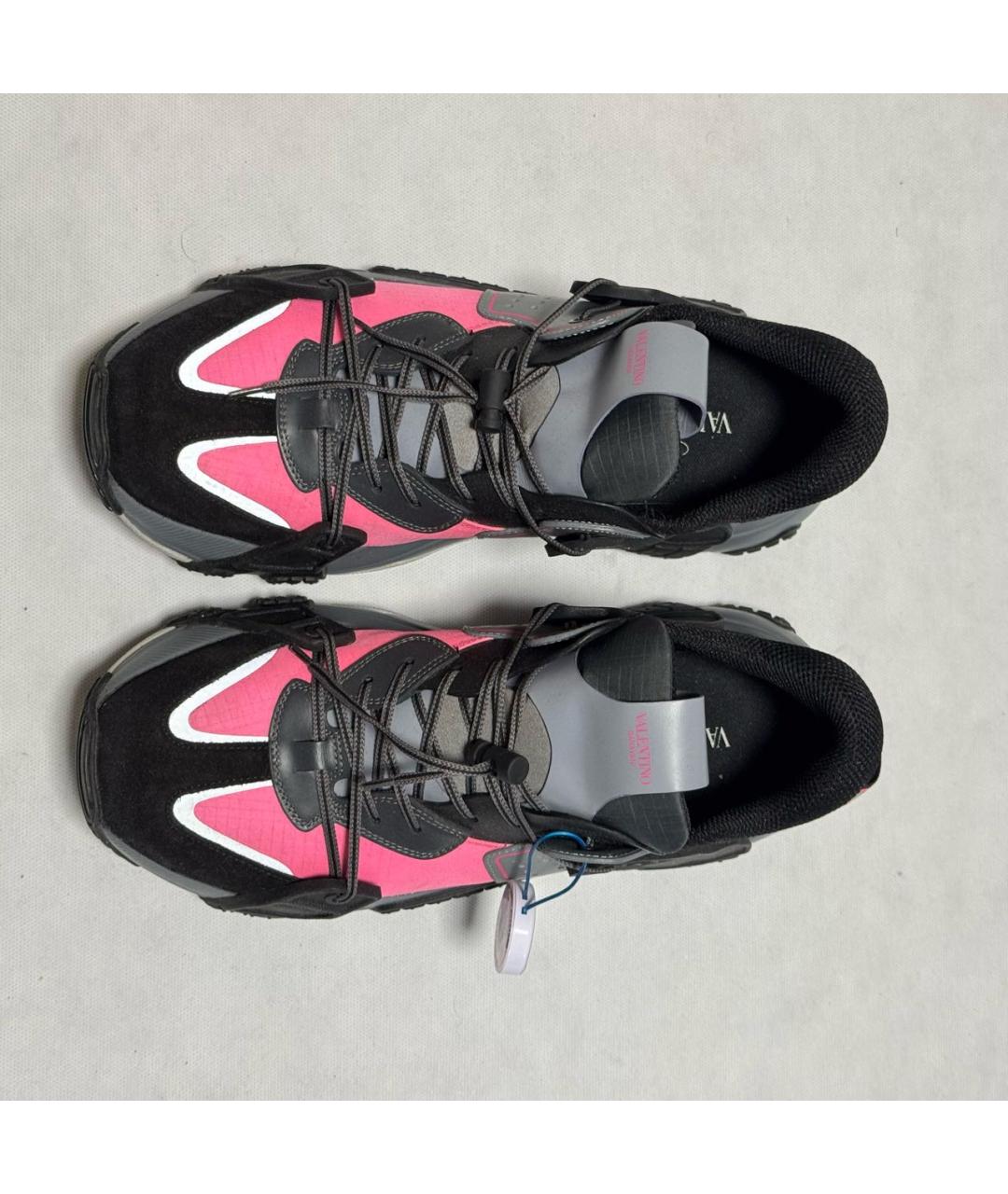 VALENTINO Черные замшевые низкие кроссовки / кеды, фото 2