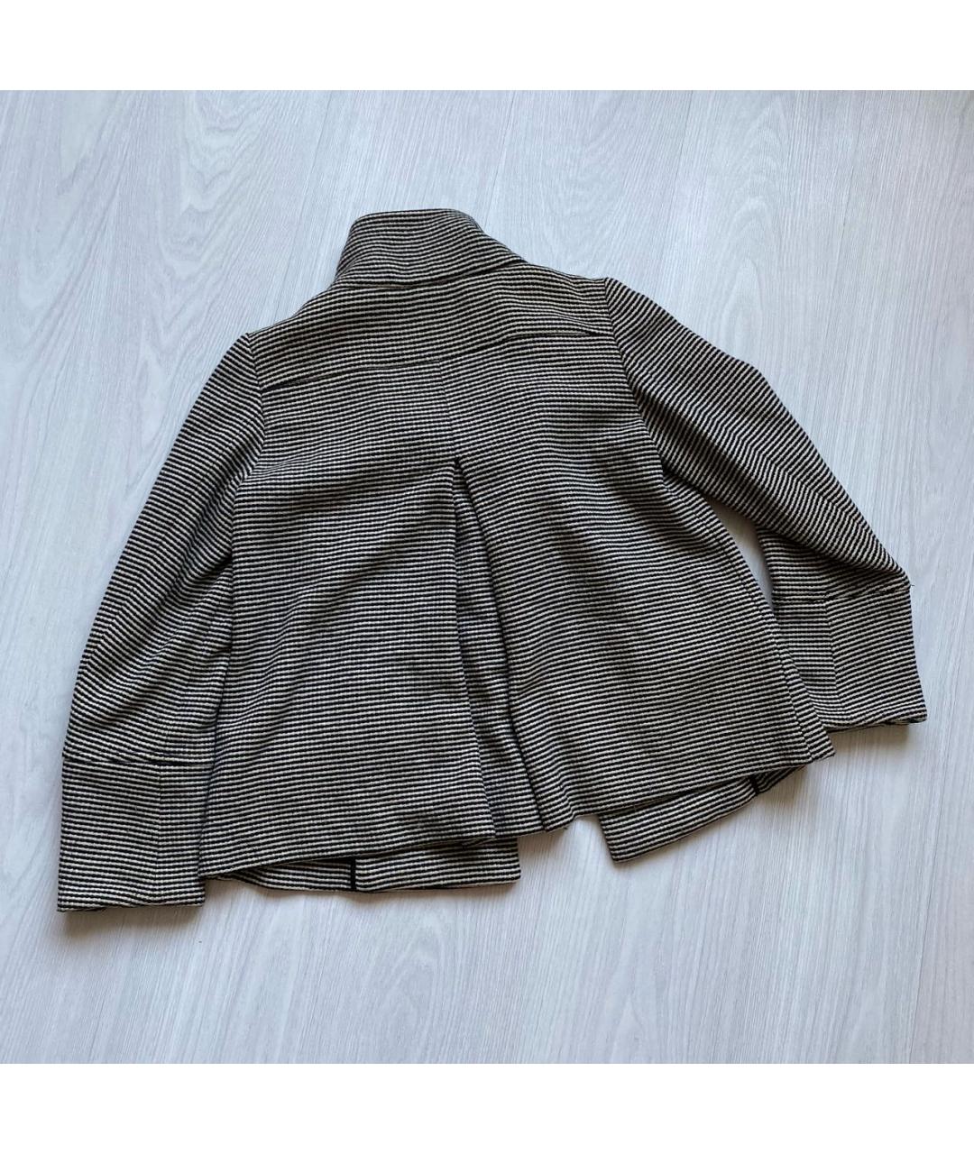 WEEKEND MAX MARA Серое шерстяное пальто, фото 5