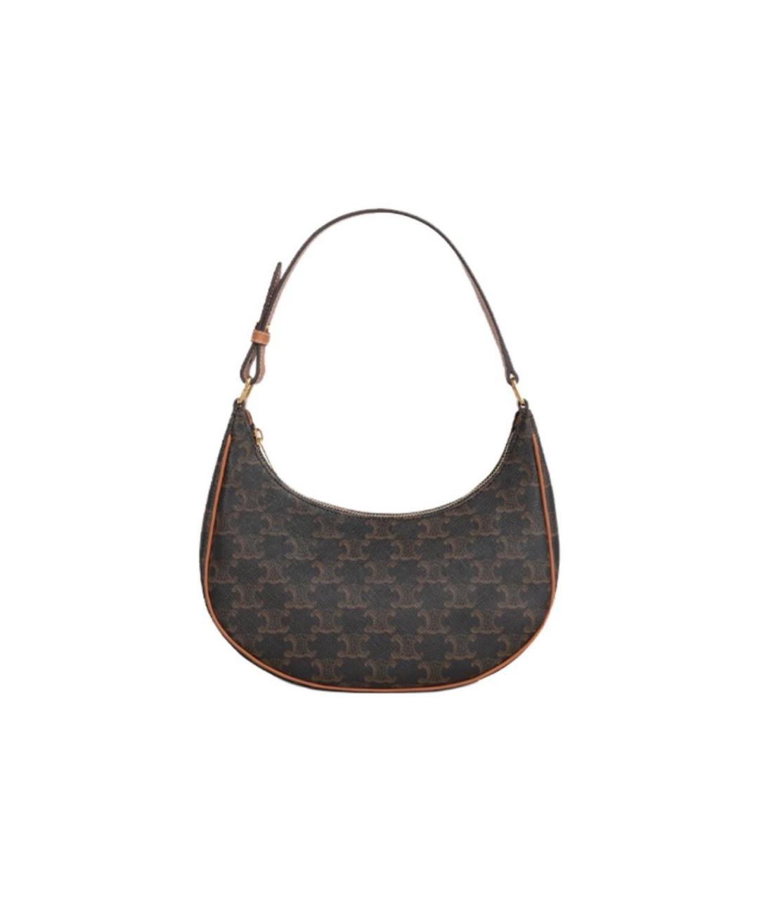 CELINE Коричневая сумка через плечо, фото 8