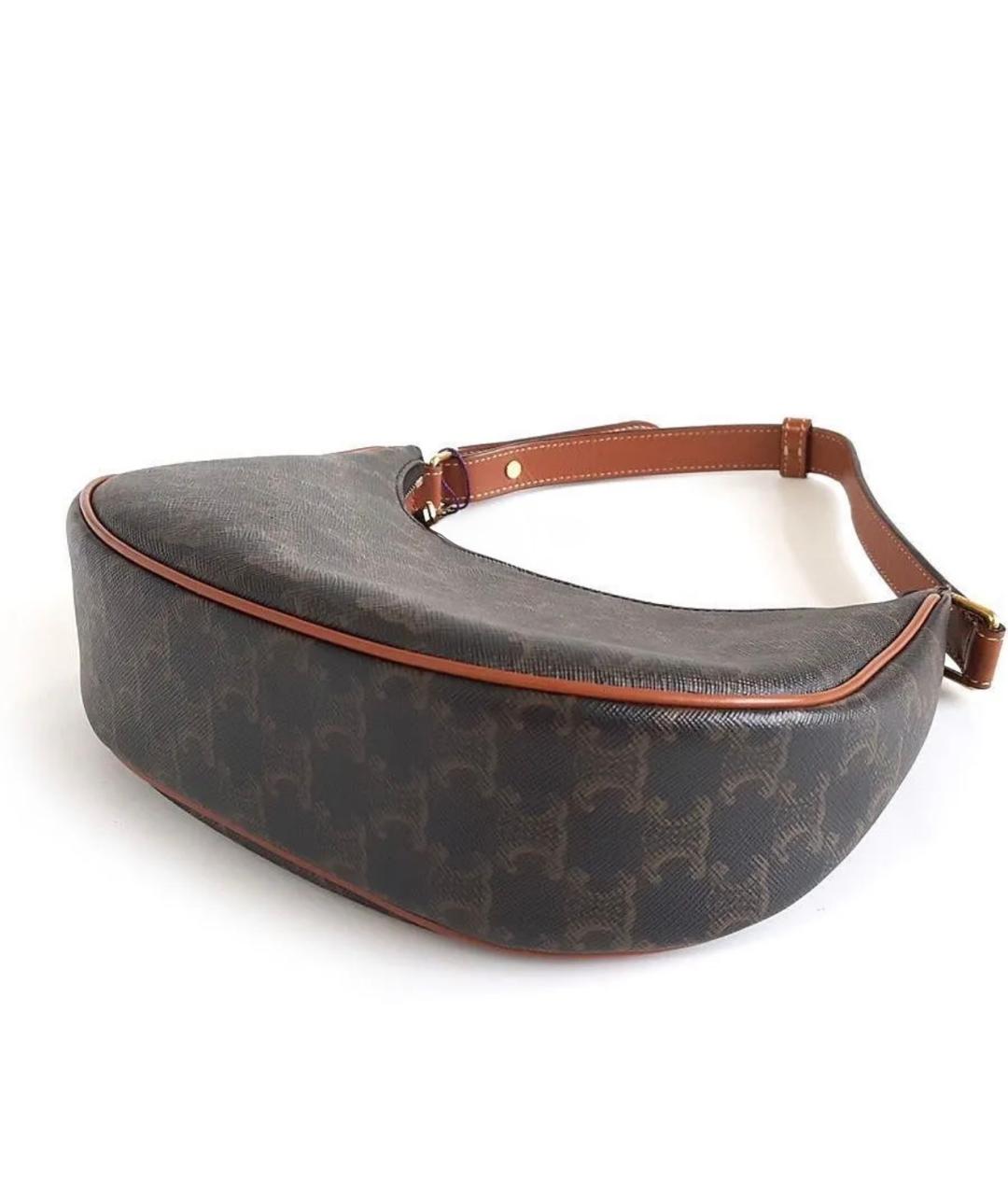 CELINE Коричневая сумка через плечо, фото 4