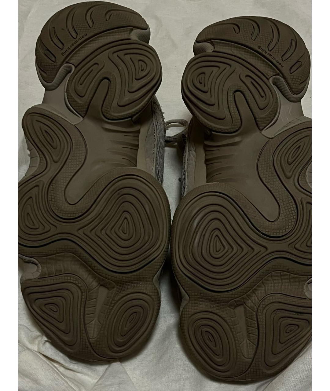 ADIDAS YEEZY Бежевые замшевые кроссовки, фото 5