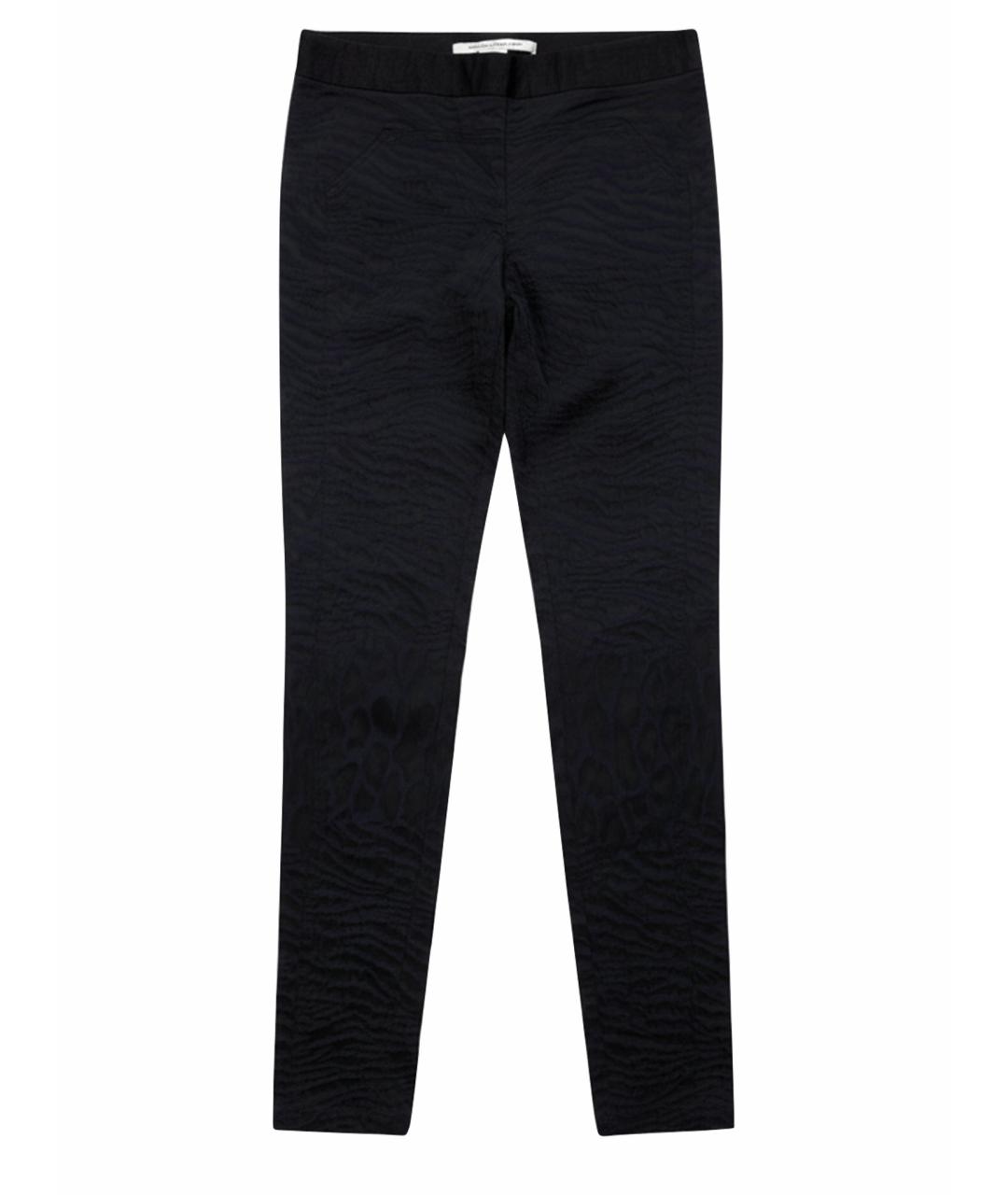 DIANE VON FURSTENBERG Темно-синие хлопковые брюки узкие, фото 1