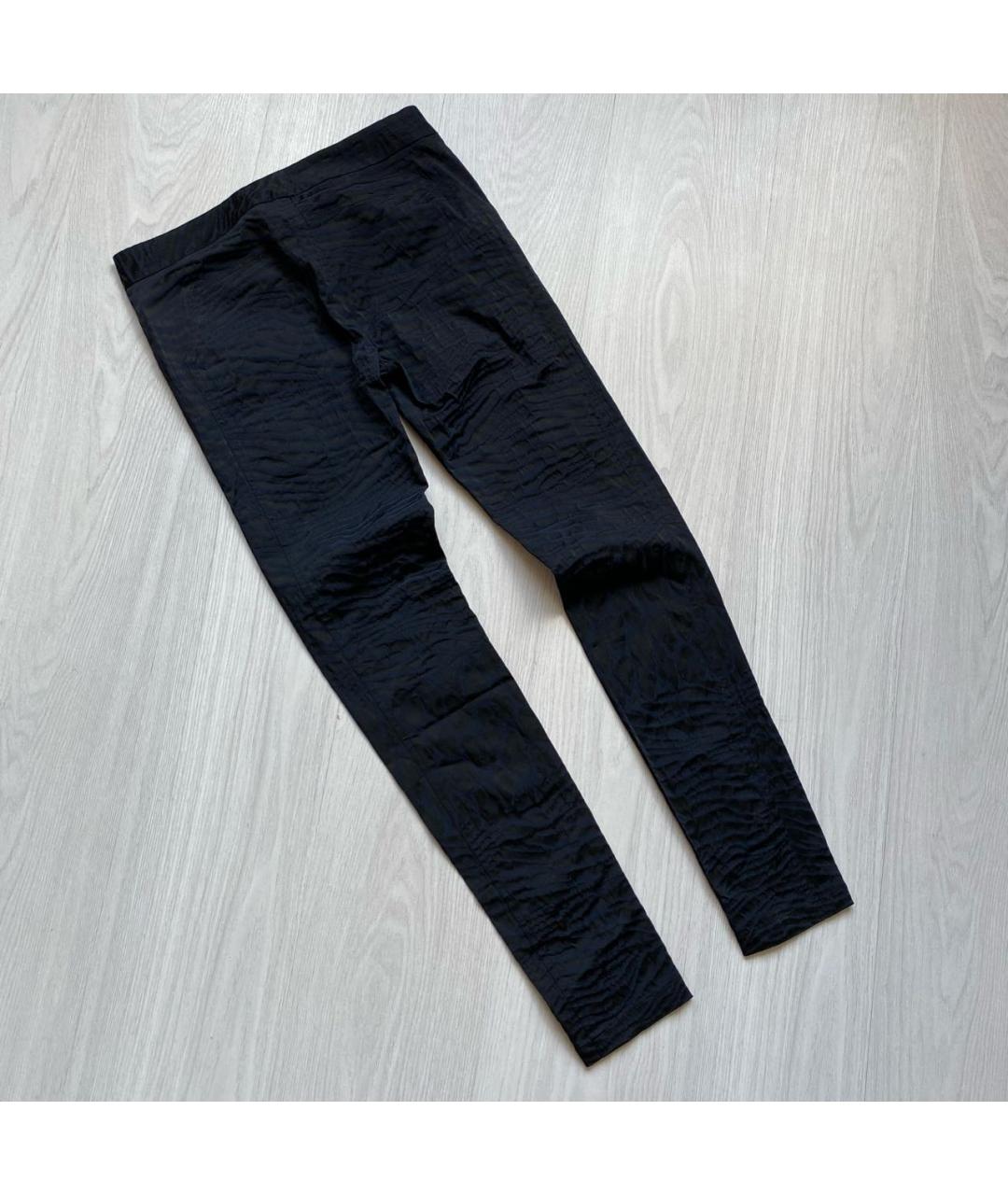 DIANE VON FURSTENBERG Темно-синие хлопковые брюки узкие, фото 5
