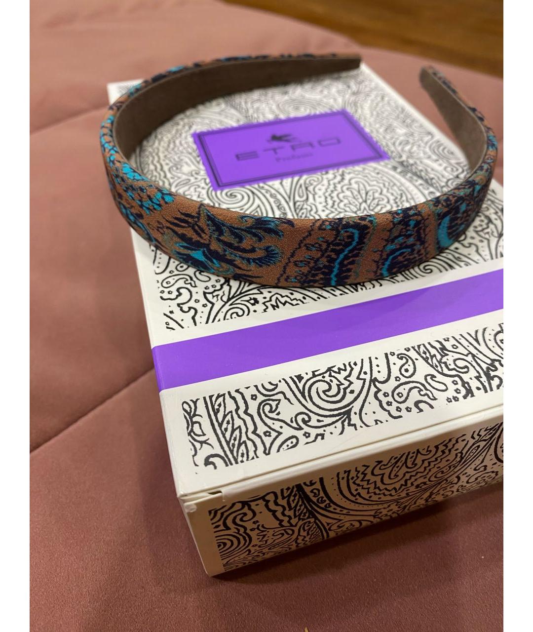 ETRO Коричневый ободок, фото 8