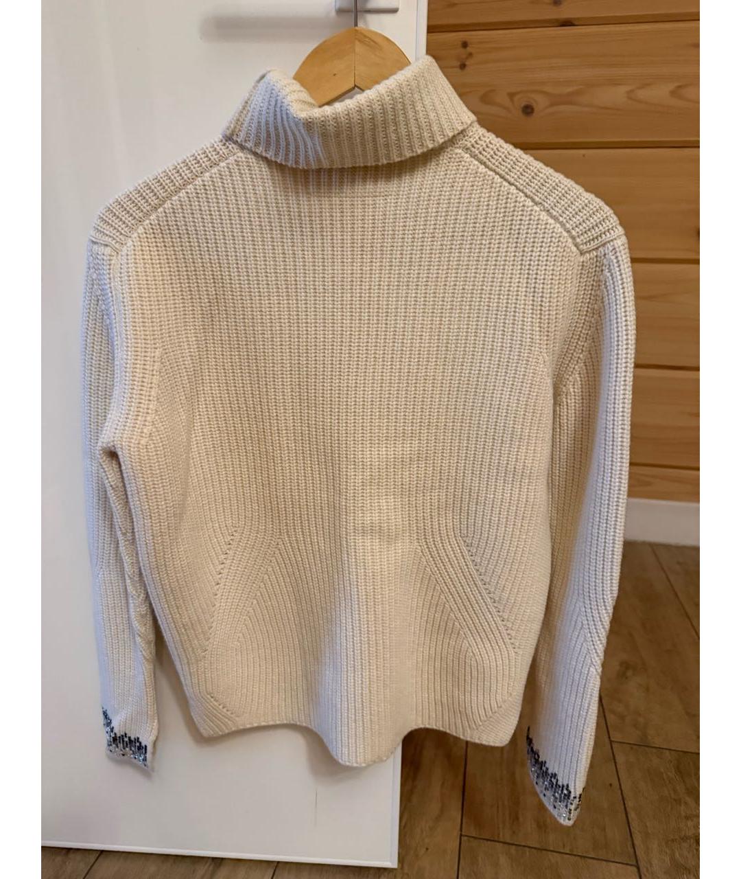 ERMANNO SCERVINO Белый шерстяной джемпер / свитер, фото 2