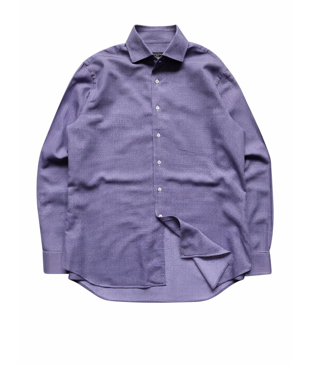 CORNELIANI Фиолетовая хлопковая кэжуал рубашка, фото 1