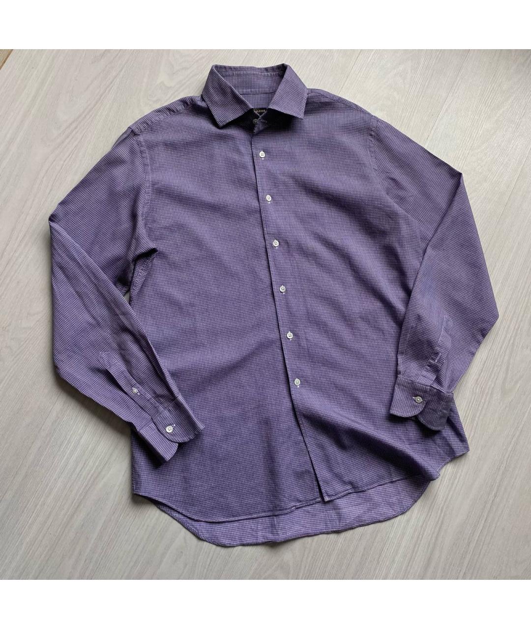 CORNELIANI Фиолетовая хлопковая кэжуал рубашка, фото 5