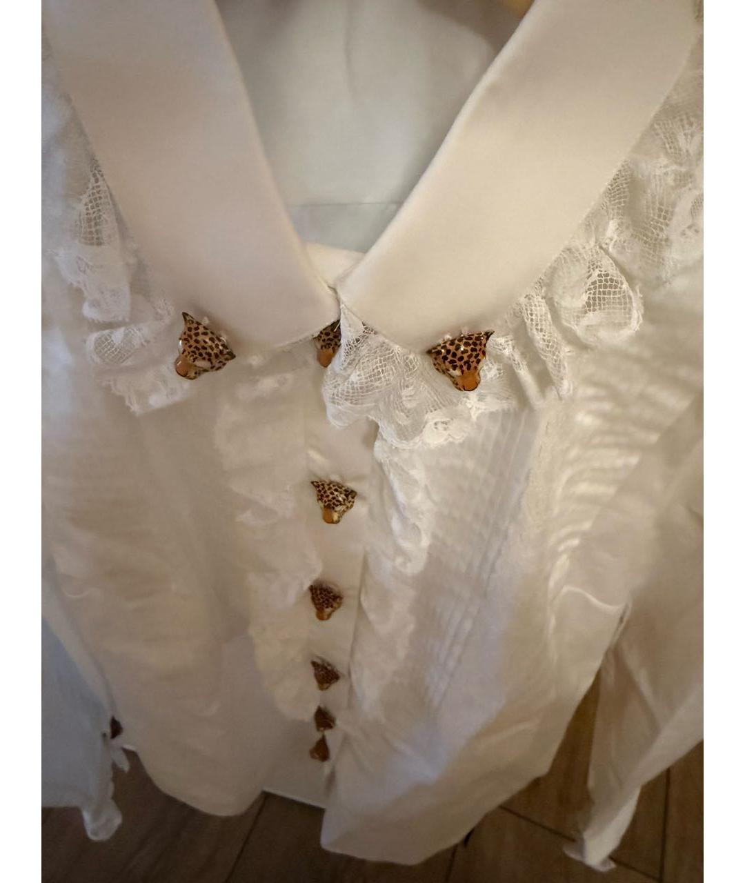 DOLCE&GABBANA Белая хлопковая блузы, фото 2