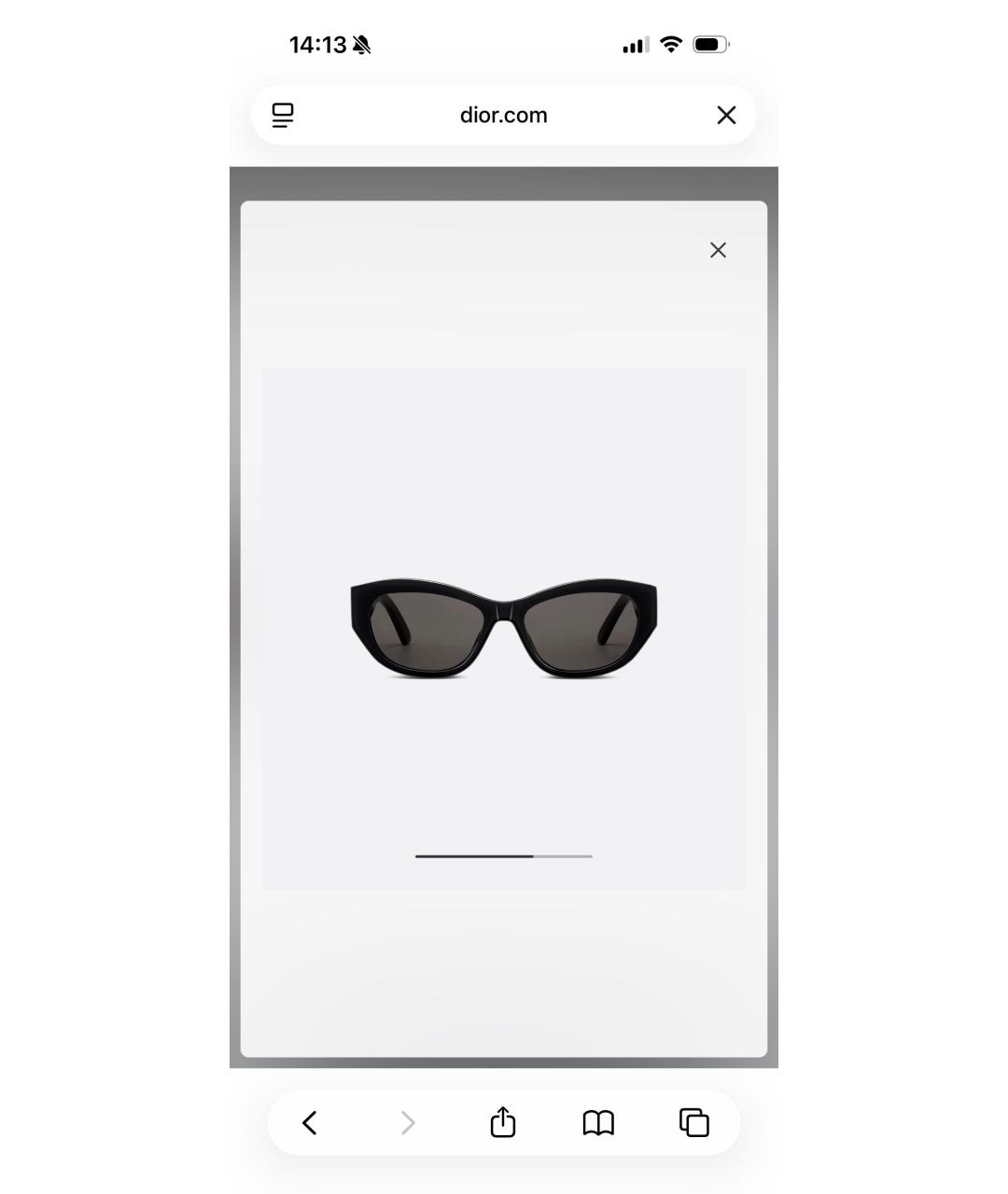 CHRISTIAN DIOR Черные пластиковые солнцезащитные очки, фото 5