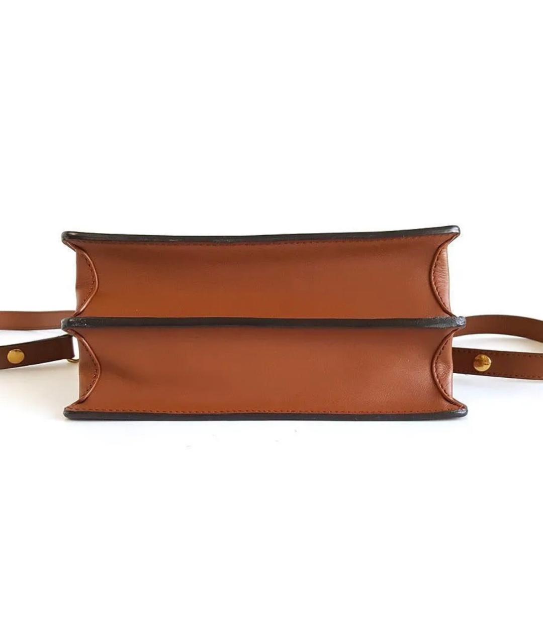 LOUIS VUITTON Коричневая кожаная сумка через плечо, фото 3