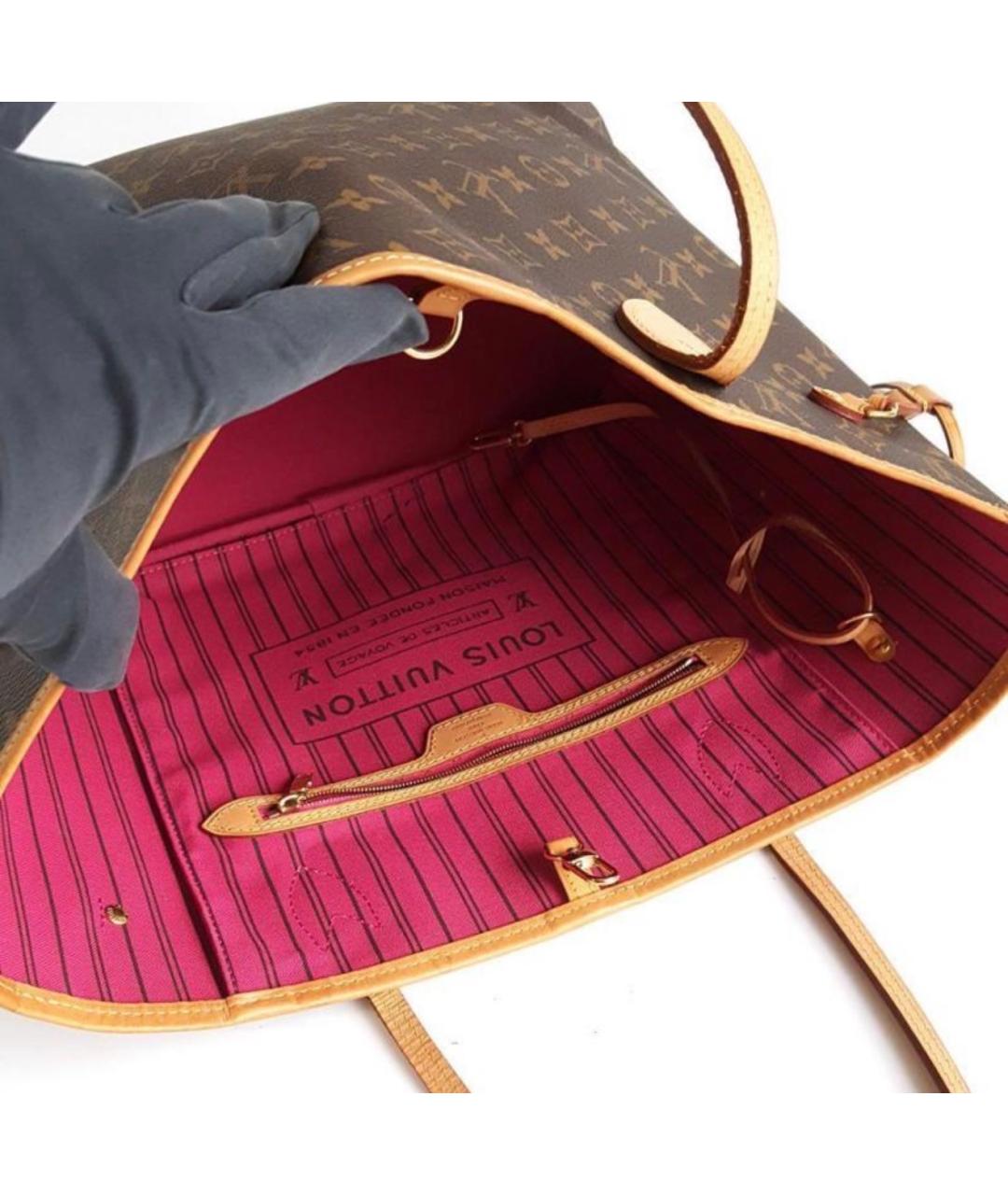 LOUIS VUITTON Коричневая сумка с короткими ручками, фото 8