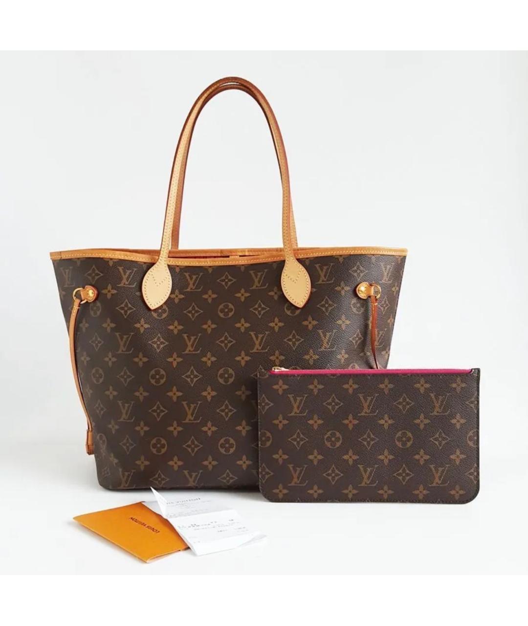 LOUIS VUITTON Коричневая сумка с короткими ручками, фото 2