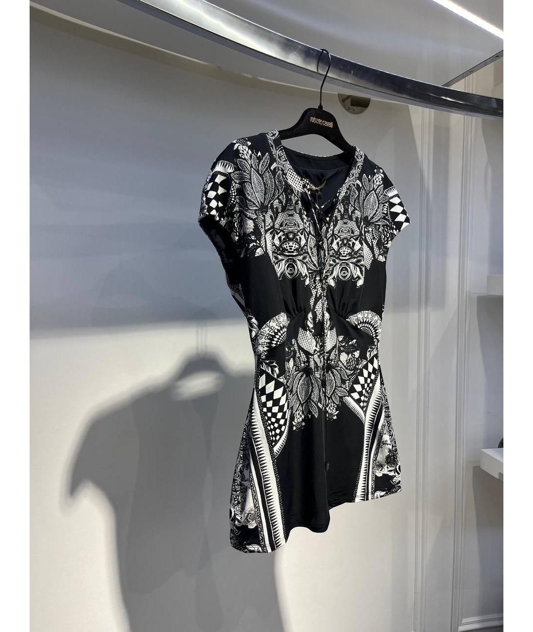 ROBERTO CAVALLI Черная полиамидовая майка, фото 2